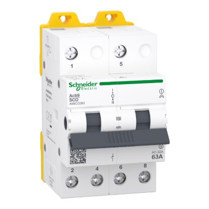 Picture of Changeover switch, Acti9, 2P, 63A, 400/415VAC