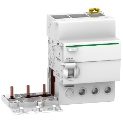 Picture of Earth leakage add-on block, Acti9, 3P, 63A, 30mA, A type
