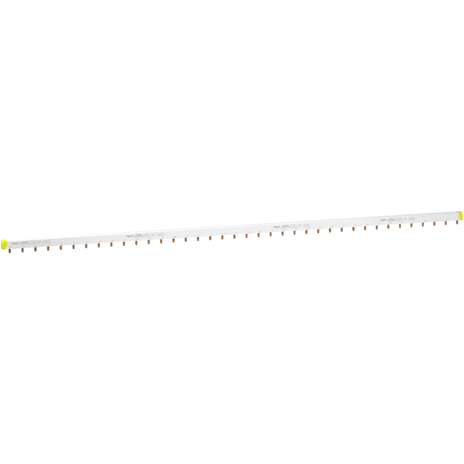 Picture of Comb busbar, Acti9, 3L balanced with Aux, 18 mm pitch, 57 modules