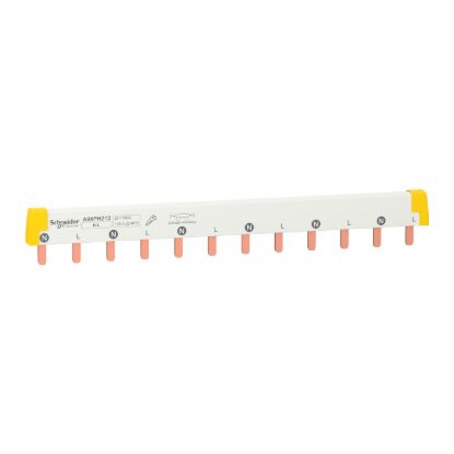 Picture of Comb Busbar, Acti9, 1L+N, 18 mm pitch, 12 modules, 100 A