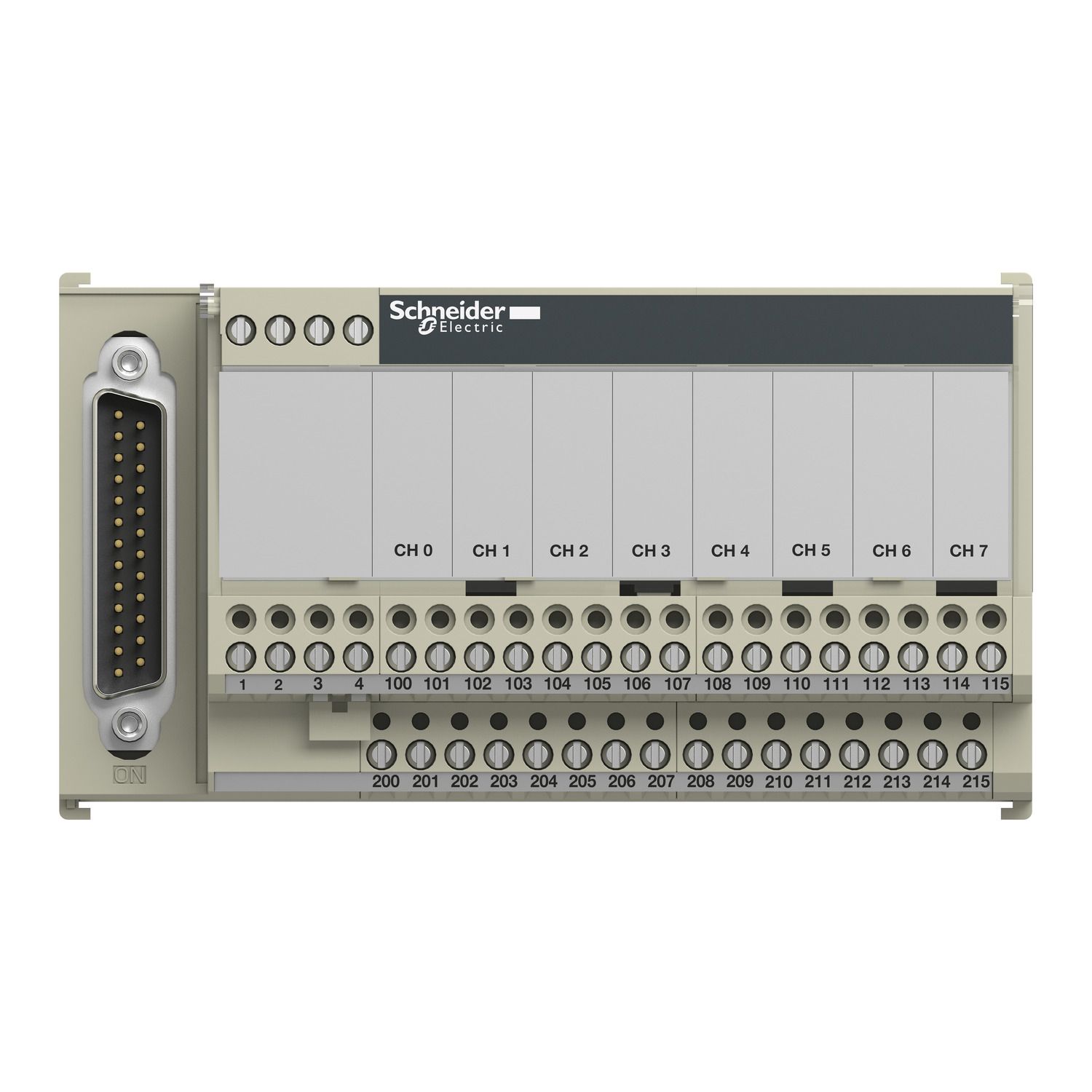 Picture of connection sub-base ABE7 - for passive distribution of 8 channels