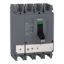 Picture of circuit breaker, EasyPact CVS630F, 36kA at 415VAC, 630A, ETS 2.3 electronic trip unit, 4P3d