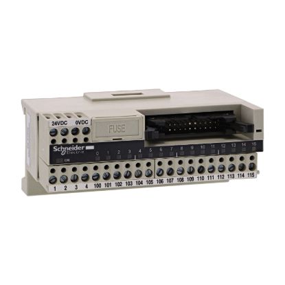 Picture of passive connection sub-base ABE7 - 16 inputs or outputs - Led