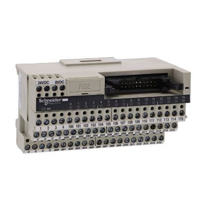 Picture of passive connection sub-base ABE7 - 16 inputs or outputs - Led