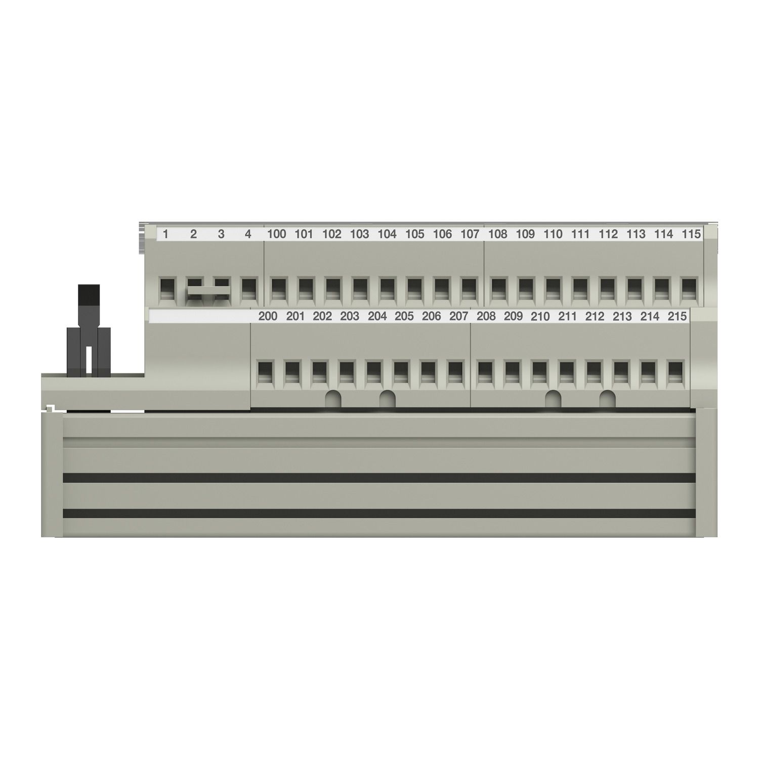 Picture of passive connection sub-base ABE7 - 16 inputs or outputs - Led