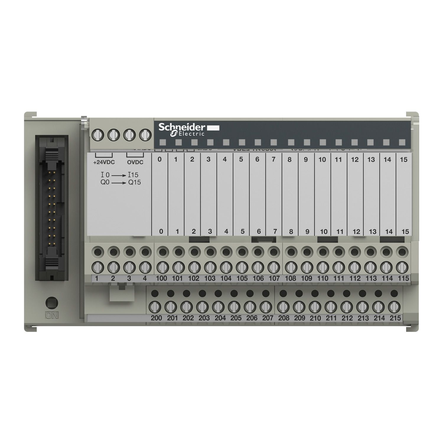 Picture of passive connection sub-base ABE7 - 16 inputs or outputs - Led - isolator