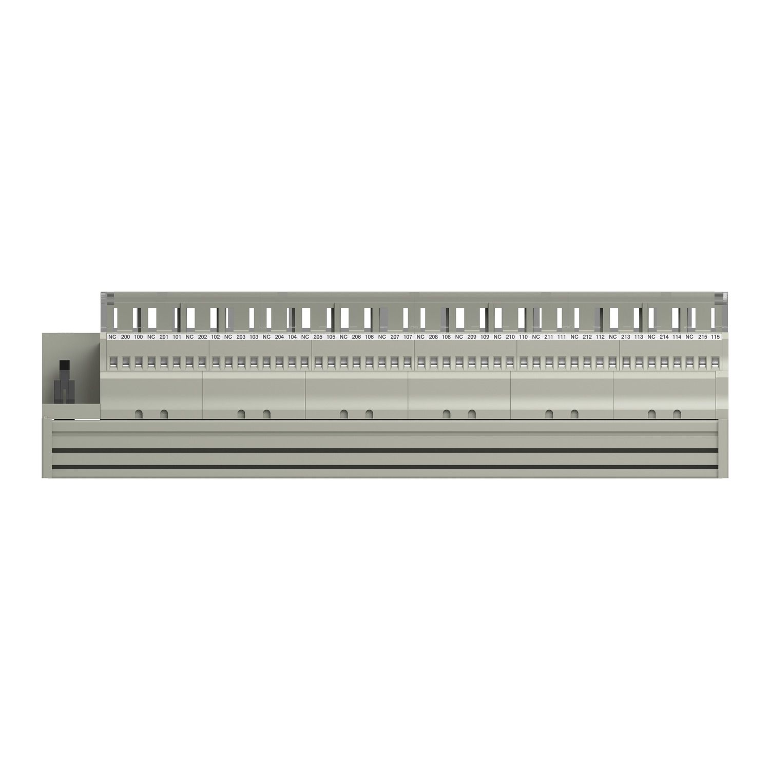Picture of sub-base for plug-in relay ABE7 - 16 channels - relay 12.5 mm