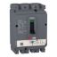 Picture of circuit breaker, EasyPact CVS250F, 36kA at 415VAC, 220A, MA trip unit, 3P3d