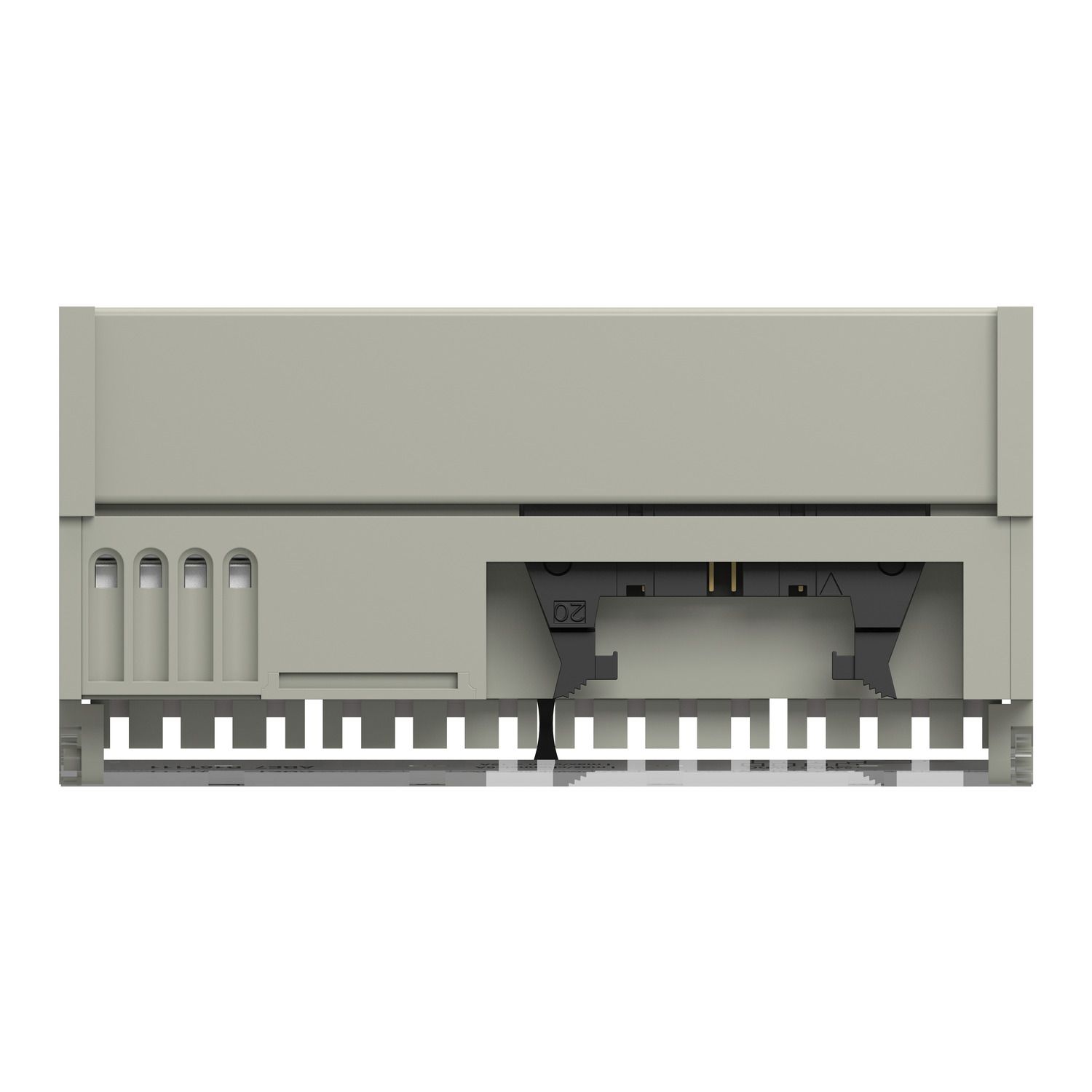 Picture of Sub-base with plug-in electromechanical relay ABE7, 16 channels, relay 5 mm