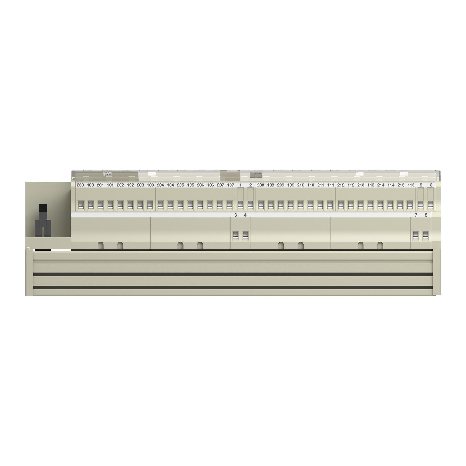 Picture of Sub-base with plug-in electromechanical relay ABE7 - 16 channels - relay 10 mm