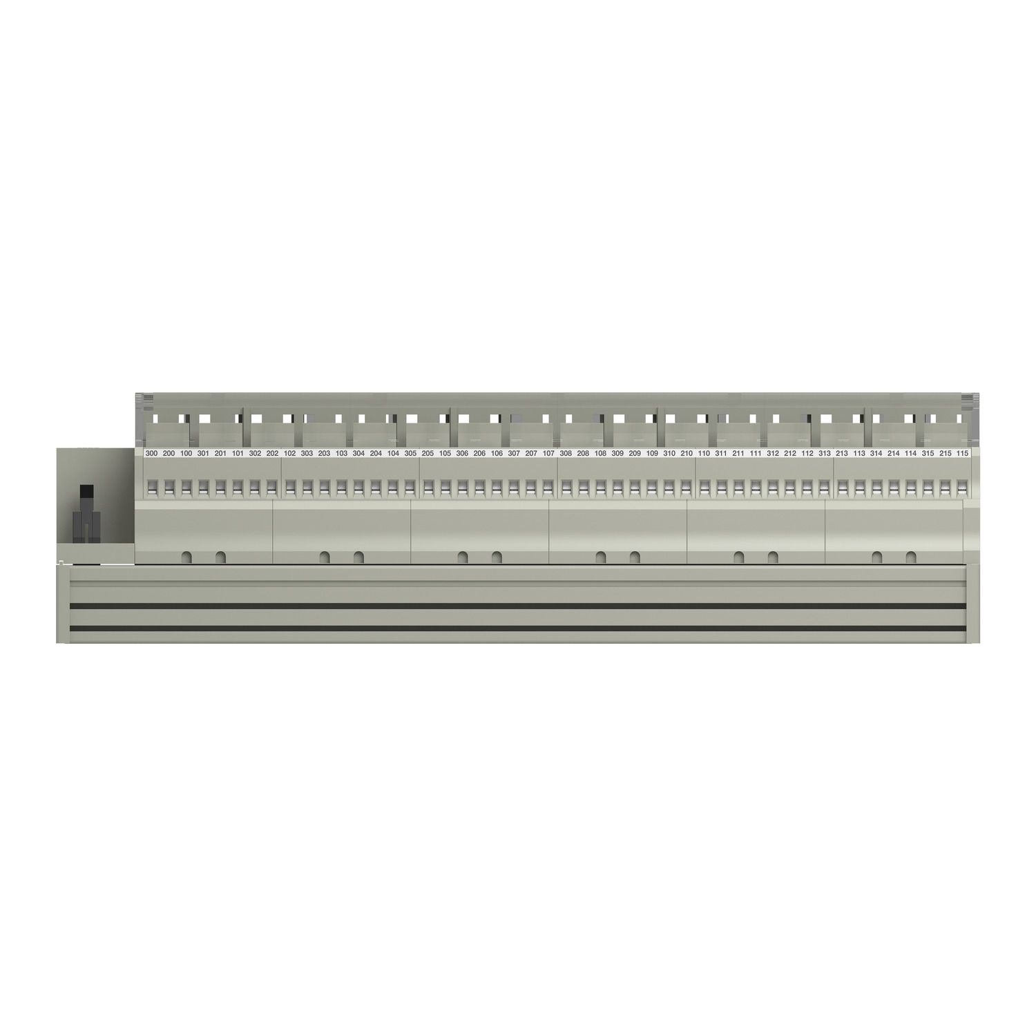 Picture of Sub-base with plug-in electromechanical relay ABE7 - 16 channels - relay 12.5 mm