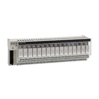 Picture of Sub-base with plug-in electromechanical relay ABE7 - 16 channels - relay 12.5 mm