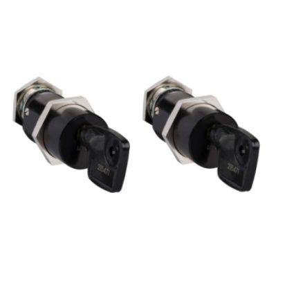 Picture of Chassis locking, MasterPact MTZ2/3 drawout, disconnected position, Profalux keylock, 2 locks, 2 keys, spare part