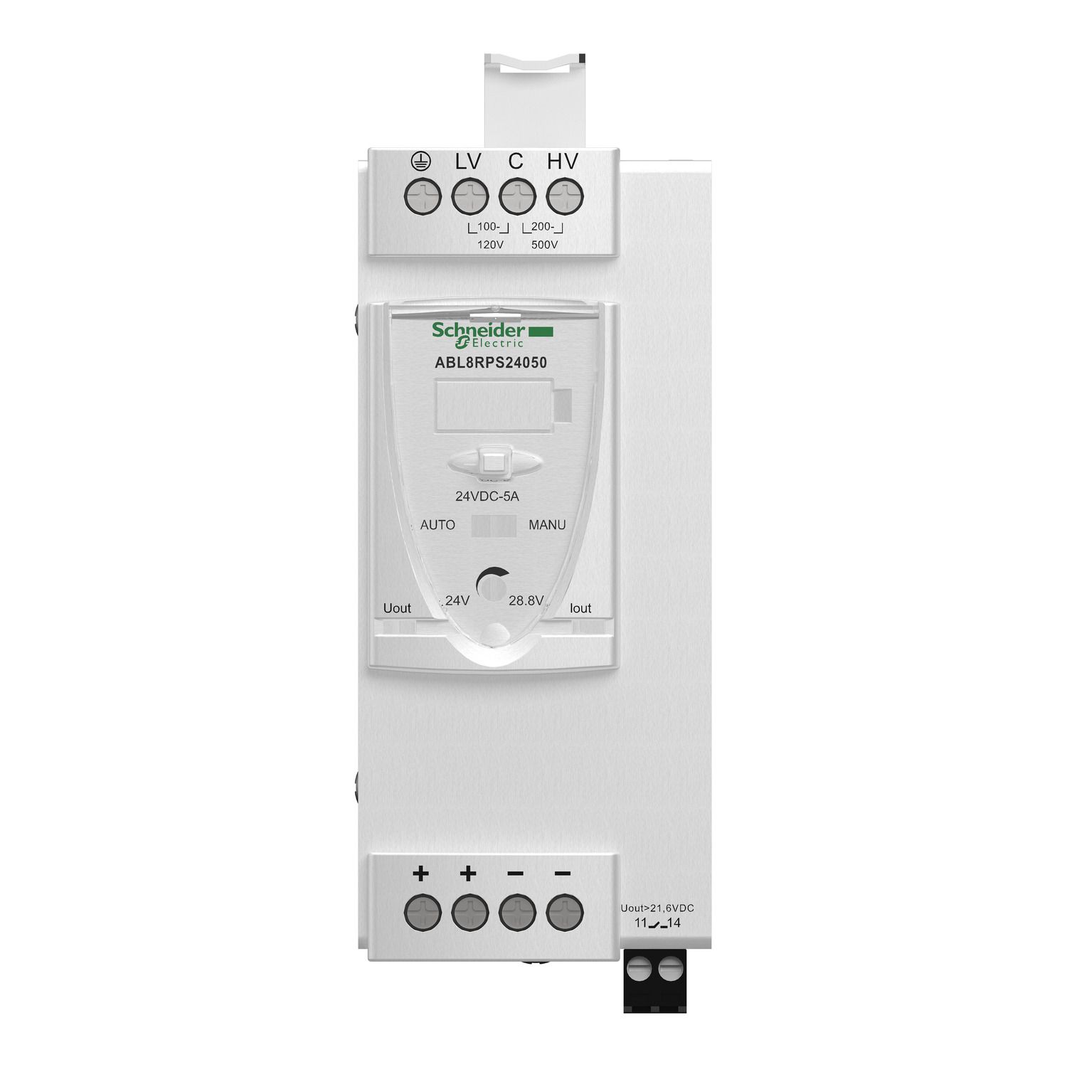 Picture of Regulated Switch Power Supply, Phaseo ABL7 ABL8, 1 or 2 phase, 100..500V, 24V, 5A
