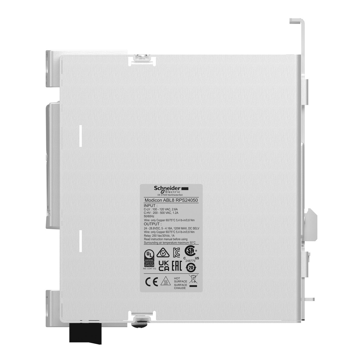 Picture of Regulated Switch Power Supply, Phaseo ABL7 ABL8, 1 or 2 phase, 100..500V, 24V, 5A