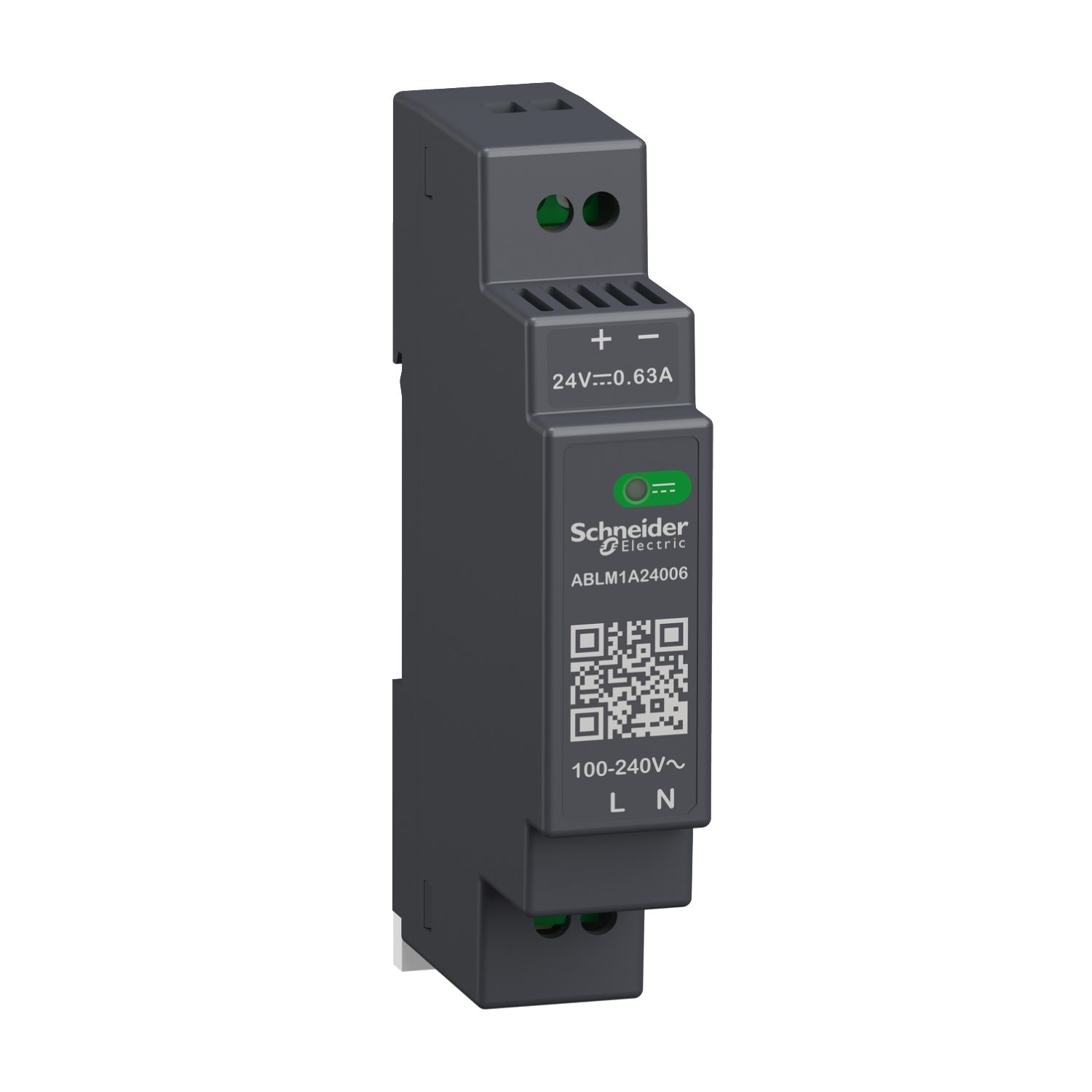 Picture of Regulated Power Supply, 100 to 240V AC, 24V, 0.6A, single phase, Modular