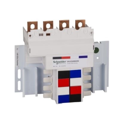 Picture of Acti9, SAU Chassis, Acti9, 250A, 3Ph+N, 8 poles, 18mm for iC60 MCB and RCBO, top feed