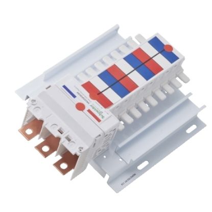 Picture of Acti9, SAU Chassis, Acti9, 250A, 3Ph, 18 poles, 18mm for iC60 MCB and RCBO, top or bottom