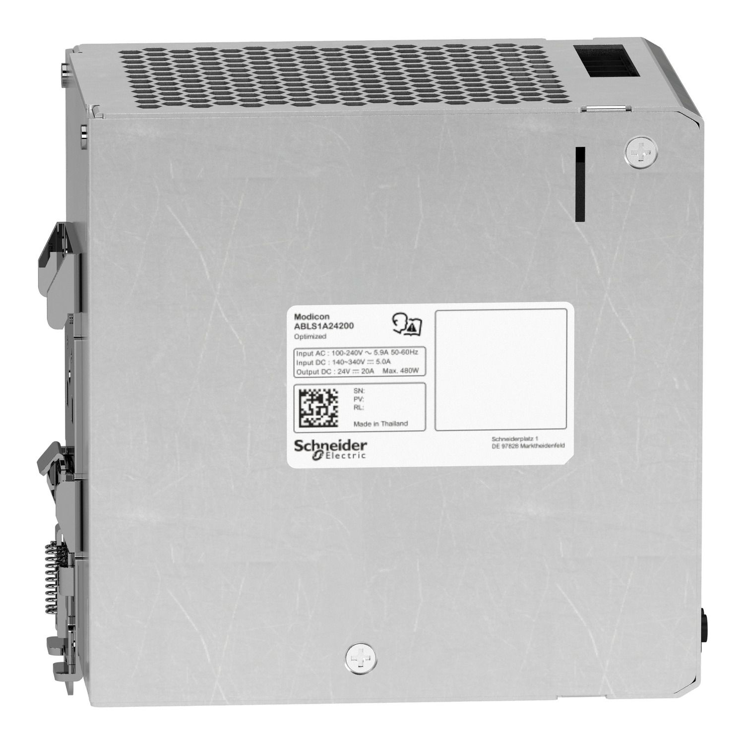 Picture of Regulated Power Supply, 100 to 240V AC, 24V, 20A, single phase, Optimized