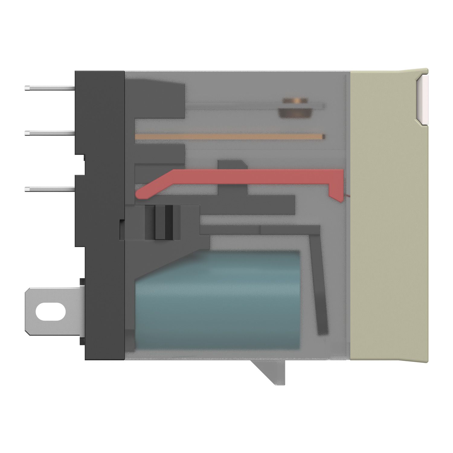 Picture of plug-in electromechanical relay - 12.5 mm - 24 V DC - 1 CO