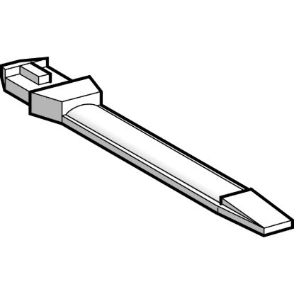Picture of Marker tag holder, Linergy TR cable ends, clip-on type, for single conductor cable ends DZ5CA, set of 100