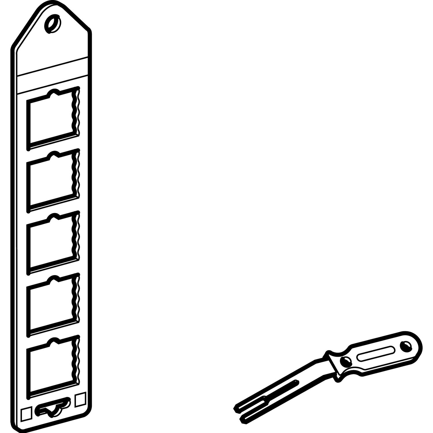 Picture of Marker holder, Linergy TR cable ends, for AR1MA01 or AR1MB01 markers