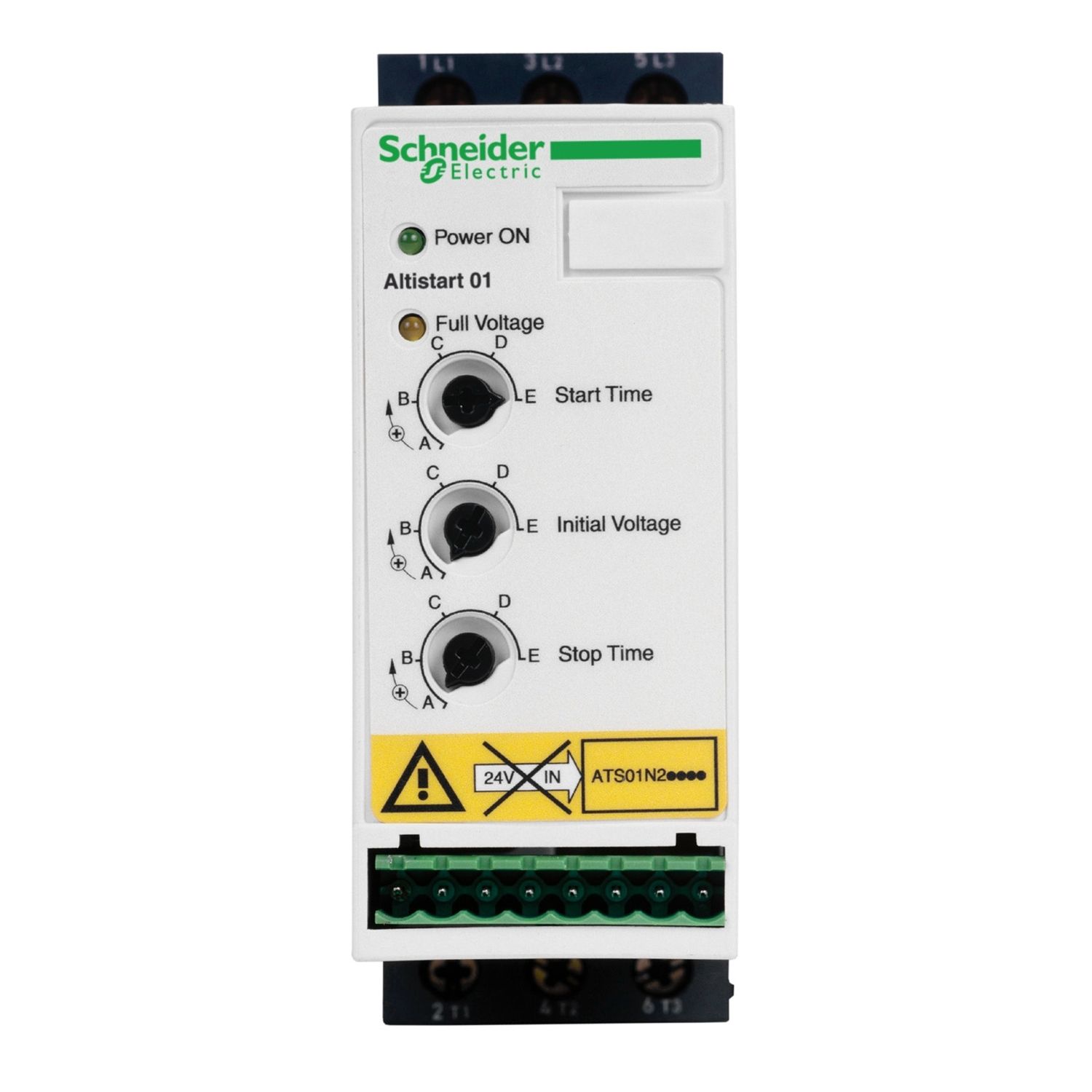 Picture of Soft starter for asynchronous motor, Altistart 01, ATS01, 6 A-380..415V-1.5..3 KW