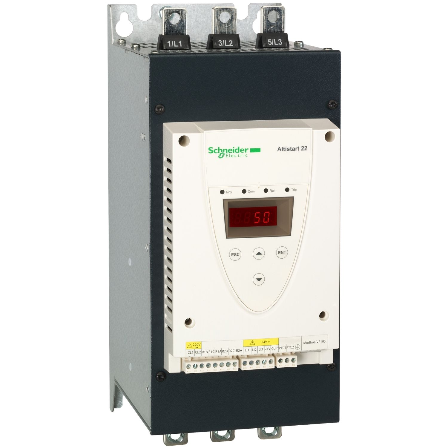 Picture of Soft starter, Altistart 22, ATS22 control 220V power 230V(37kW)/400...440V(75kW)
