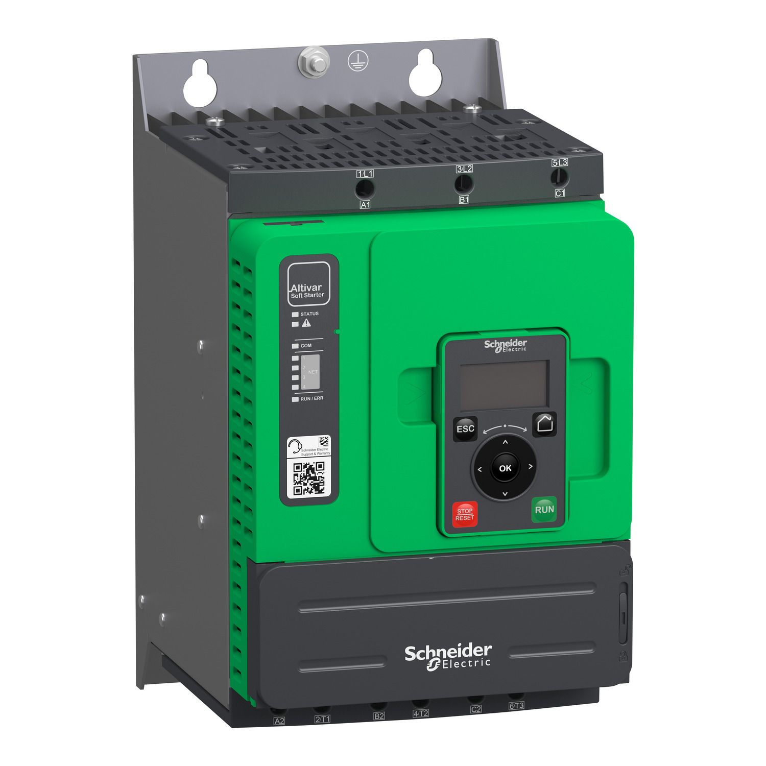 Picture of Soft starter, Altistart 480, 22A, 208 to 690V AC, control supply 110 to 230V AC