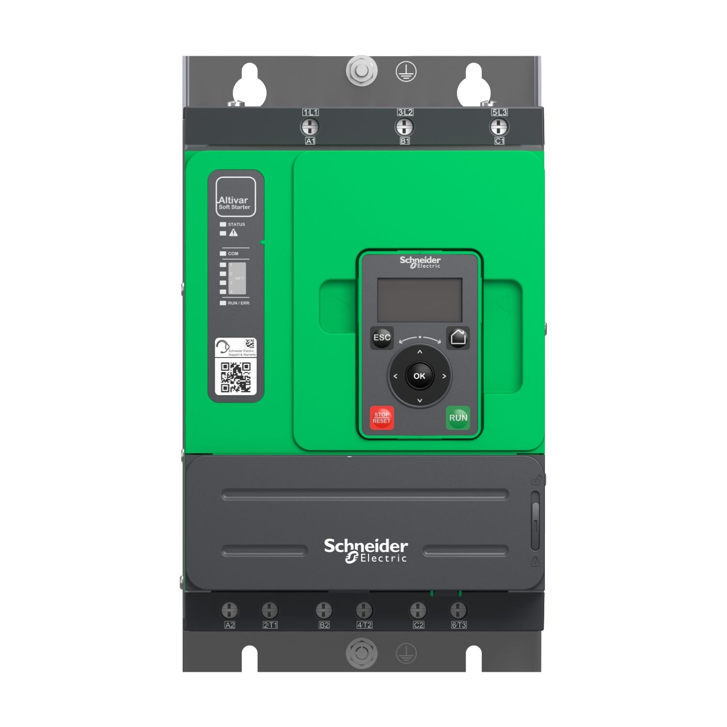 Picture of Soft starter, Altistart 480, 22A, 208 to 690V AC, control supply 110 to 230V AC