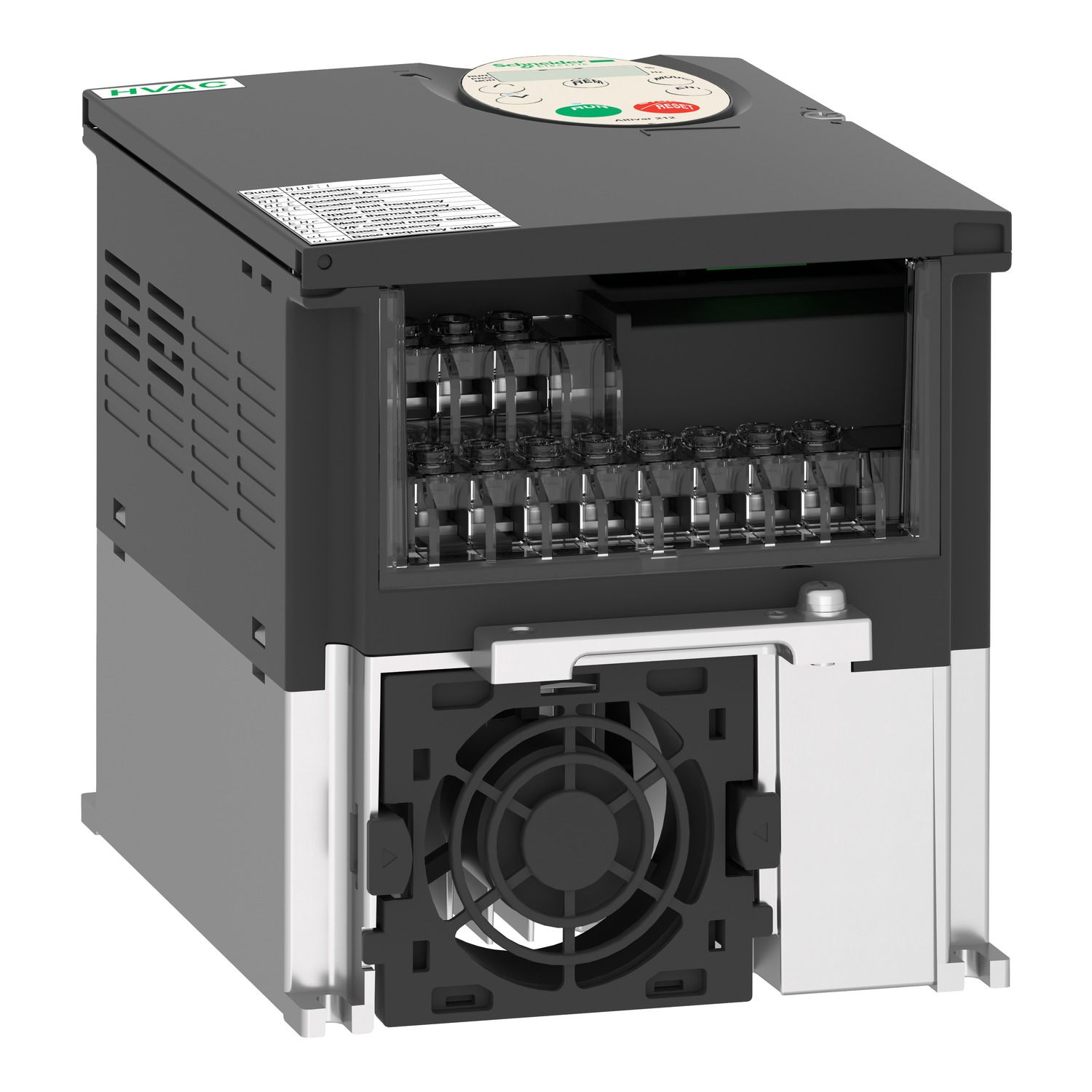 Picture of variable speed drive, Altivar 212, 3kW, 480V, 3 phases, with EMC, IP21