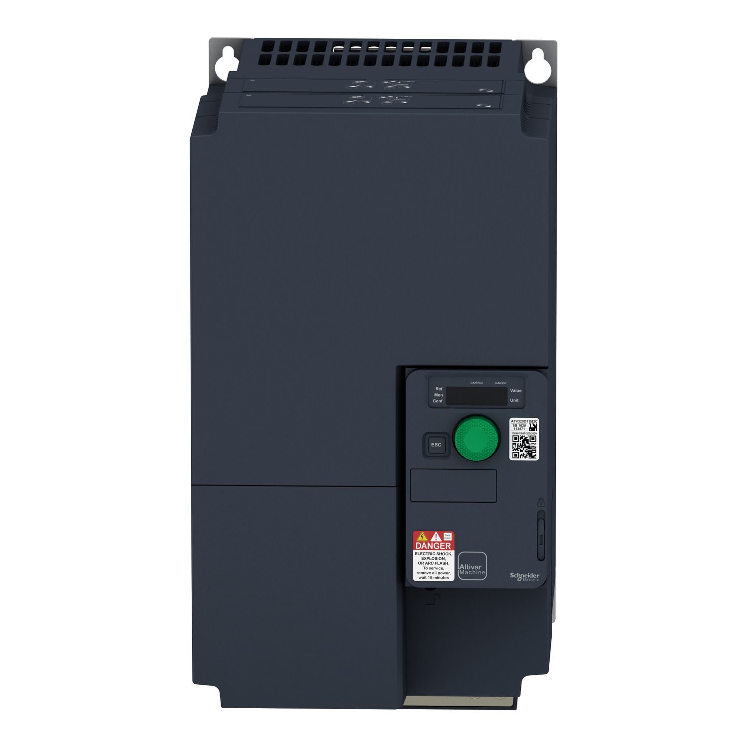 Picture of variable speed drive, Altivar Machine ATV320, 15kW, 200 to 240V, 3 phases, compact