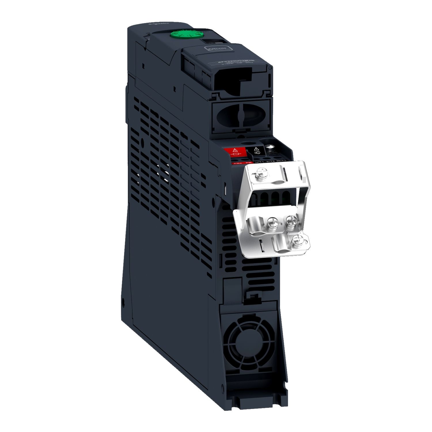 Picture of variable speed drive, Altivar Machine ATV320, 0.55kW, 200 to 240V, 1 phase, book