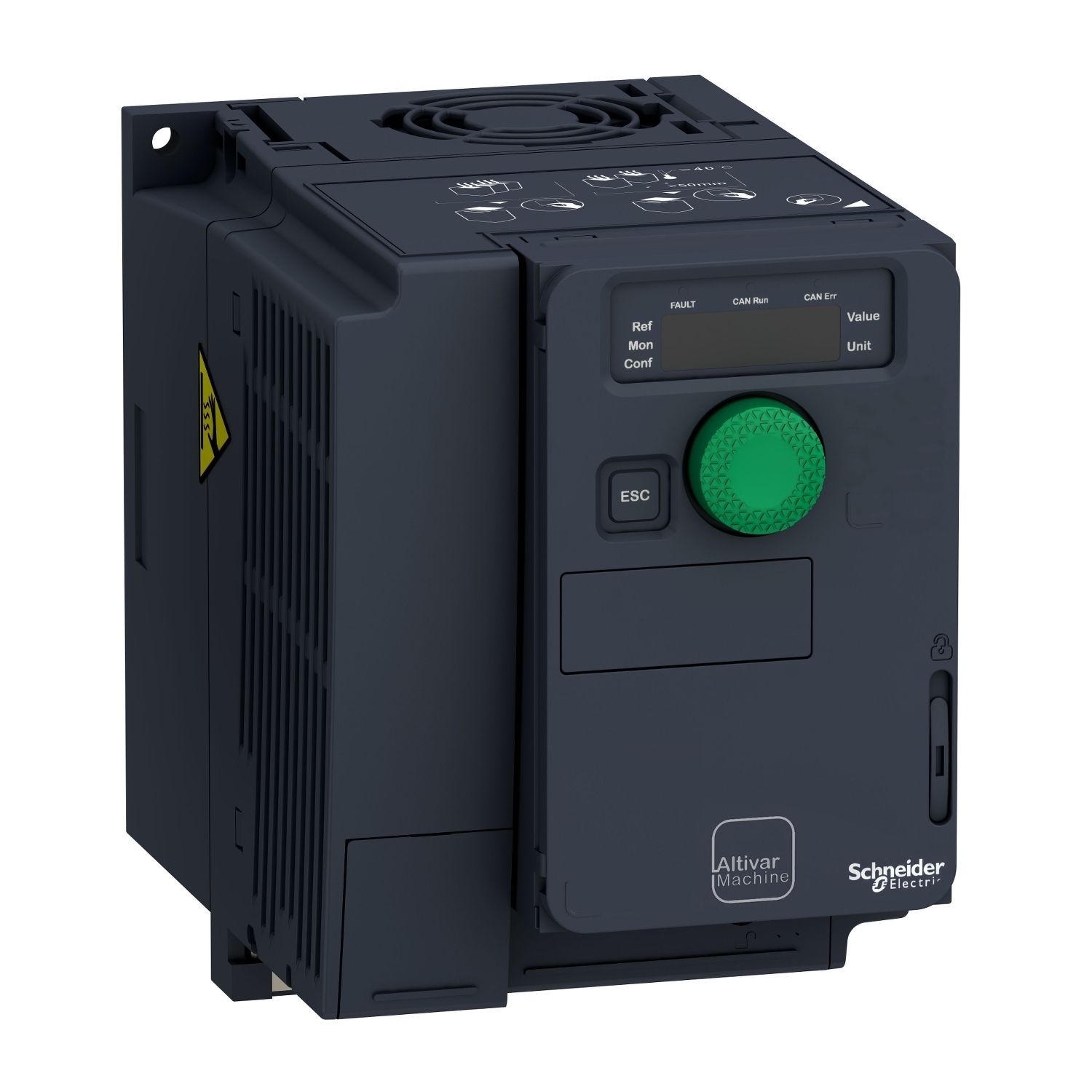 Picture of variable speed drive, Altivar Machine ATV320, 1.1kW, 200 to 240V, 1 phase, compact