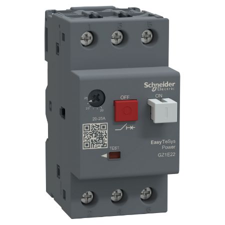 Picture of Motor circuit breaker,Easy TeSys Power,GZ1E,AC-3,3P,20..25A,thermal magnetic trip