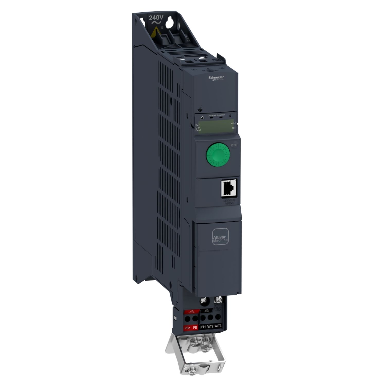 Picture of variable speed drive, Altivar Machine ATV320, 1.5kW, 380 to 500V, 3 phases, book