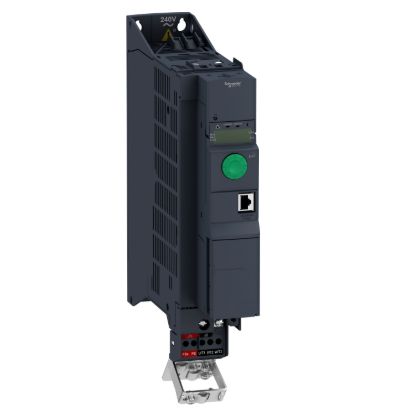 Picture of variable speed drive, Altivar Machine ATV320, 3kW, 380 to 500V, 3 phases, book