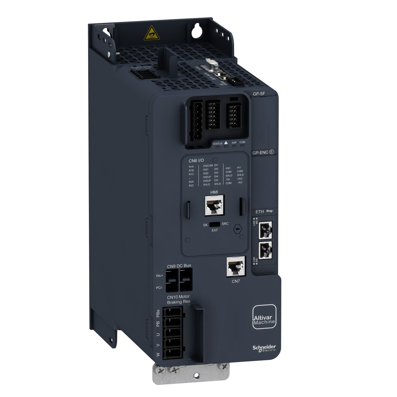 Picture of variable speed drive, Altivar Machine ATV340, 5.5kW, heavy duty, 400V, 3 phases, Ethernet