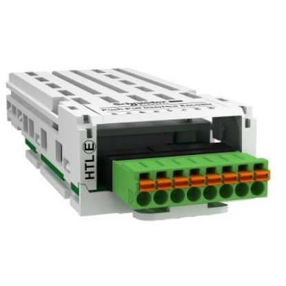 Picture of High threshold logic encoder interface module, Altivar, 12 to 24V, 0.1 to 0.2A, 1 removable spring connector