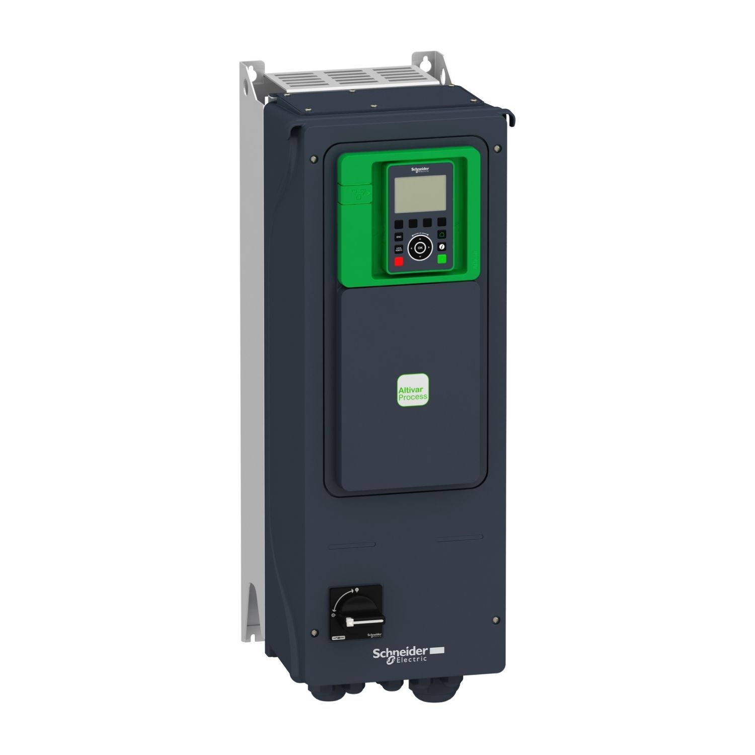 Picture of variable speed drive, Altivar Process ATV600, ATV650, 2.2kW, 400 to 480V, IP55, disconnect switch