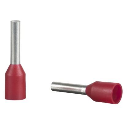 Picture of Cable ends, Linergy TR cable ends, single conductor, red, 1mmÂ², for insulated, medium size, 5 sets of 200