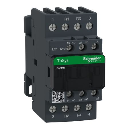 Picture of Contactor, TeSys Deca, 4P(2NO+2NC), AC-1, <=440V, 40A, 42V AC 50/60Hz coil, screw clamp terminal