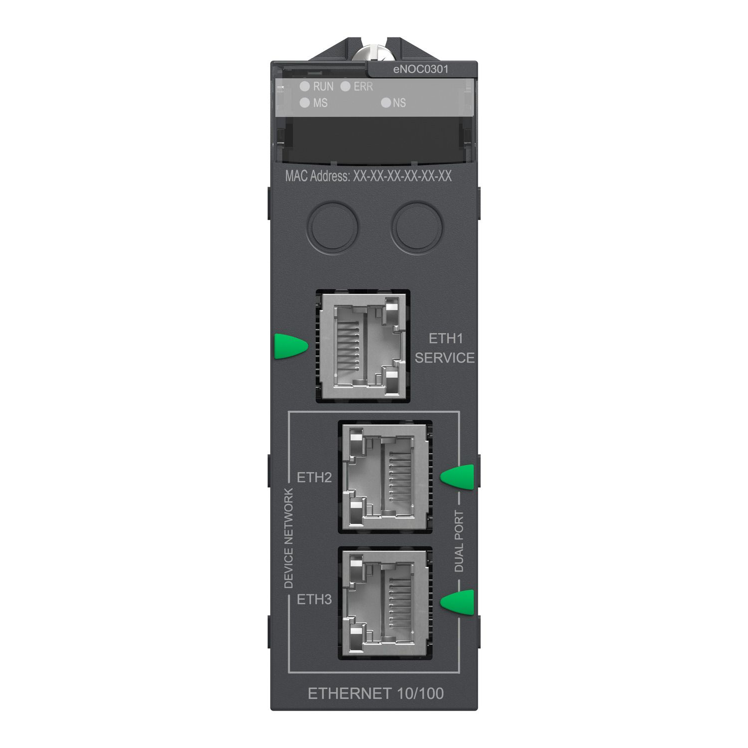 Picture of network module, Modicon M580, Ethernet IP/Modbus TCP