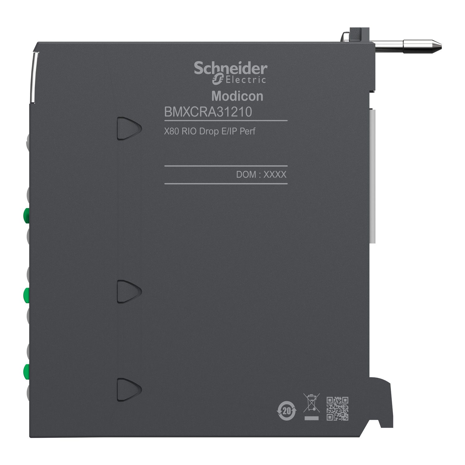 Picture of remote IO drop E/IP, Modicon X80, performance, service port, advanced features