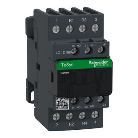 Picture of Contactor, TeSys Deca, 4P(2NO+2NC), AC-1, <=440V, 32A, 48V AC 50/60Hz coil, screw clamp terminal