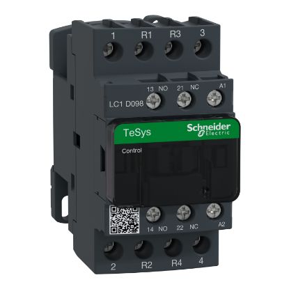 Picture of Contactor, TeSys Deca, 4P(2NO+2NC), AC-1, <=440V, 25A, 24VAC 50/60Hz coil, screw clamp terminal