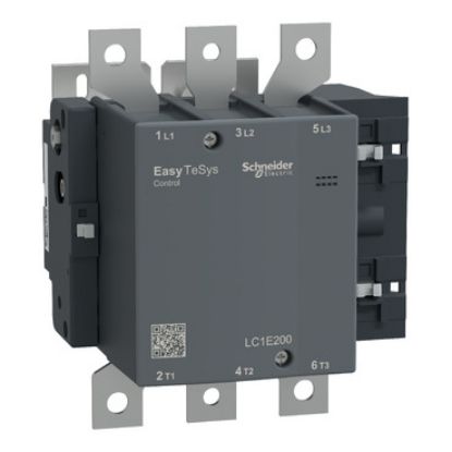 Picture of Contactor,Easy TeSys Control,LC1E,3P(3NO),AC-3,<=440V,200A,110V AC coil,50Hz