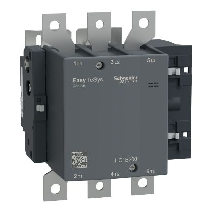 Picture of Contactor,Easy TeSys Control,LC1E,3P(3NO),AC-3,<=440V,200A,240V AC coil,50Hz