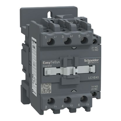 Picture of Contactor,Easy TeSys Control,LC1E,3P(3NO),AC-3,<=440V,40A,24V AC coil,50Hz