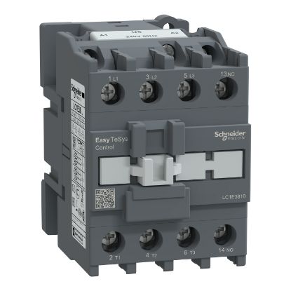 Picture of Contactor,Easy TeSys Control,LC1E,3P(3NO),AC-3,<=440V,38A,240V AC coil,50Hz,1NO auxiliary contact